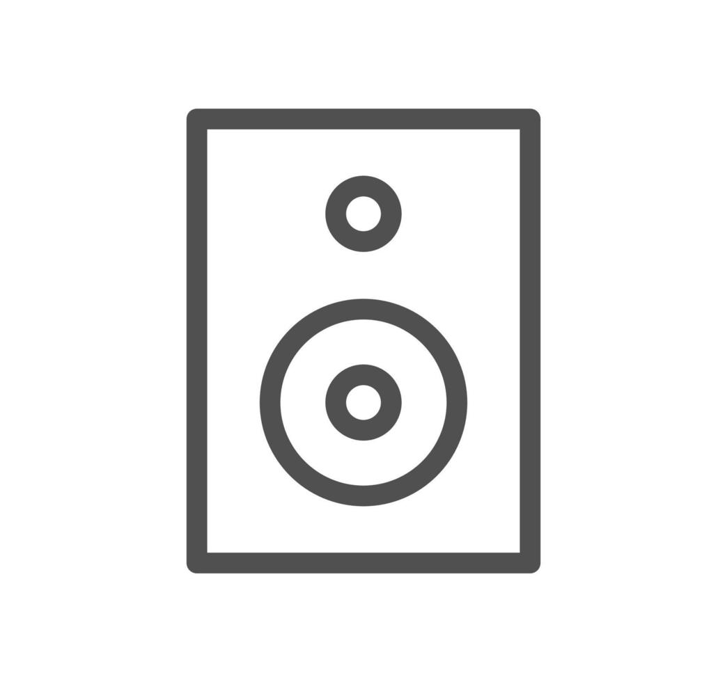 Sheet music and sound icon outline and linear vector. vector