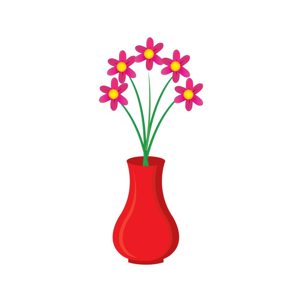 flower in the vase image vector