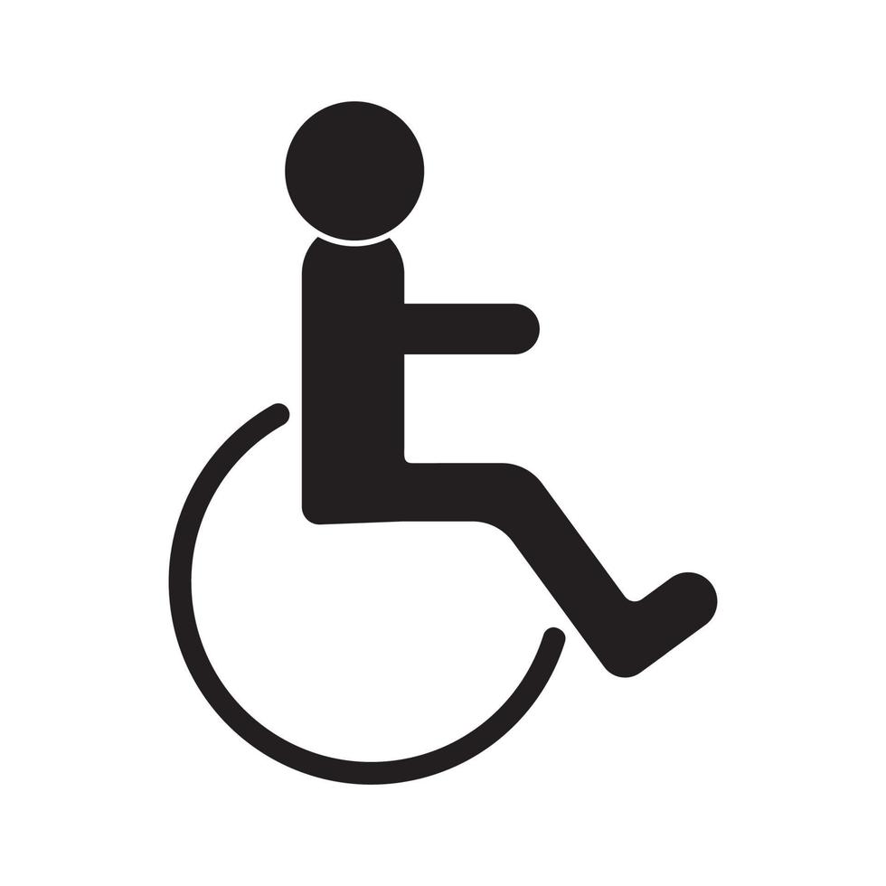 wheel chair logo vector