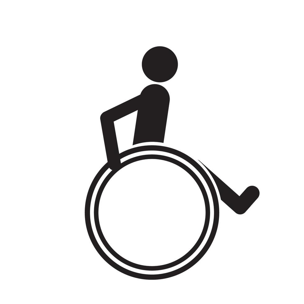 wheel chair logo vector