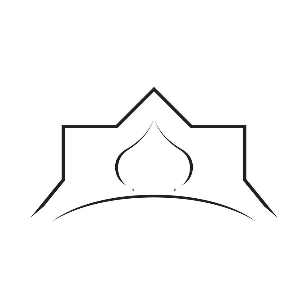 mosque logo vector