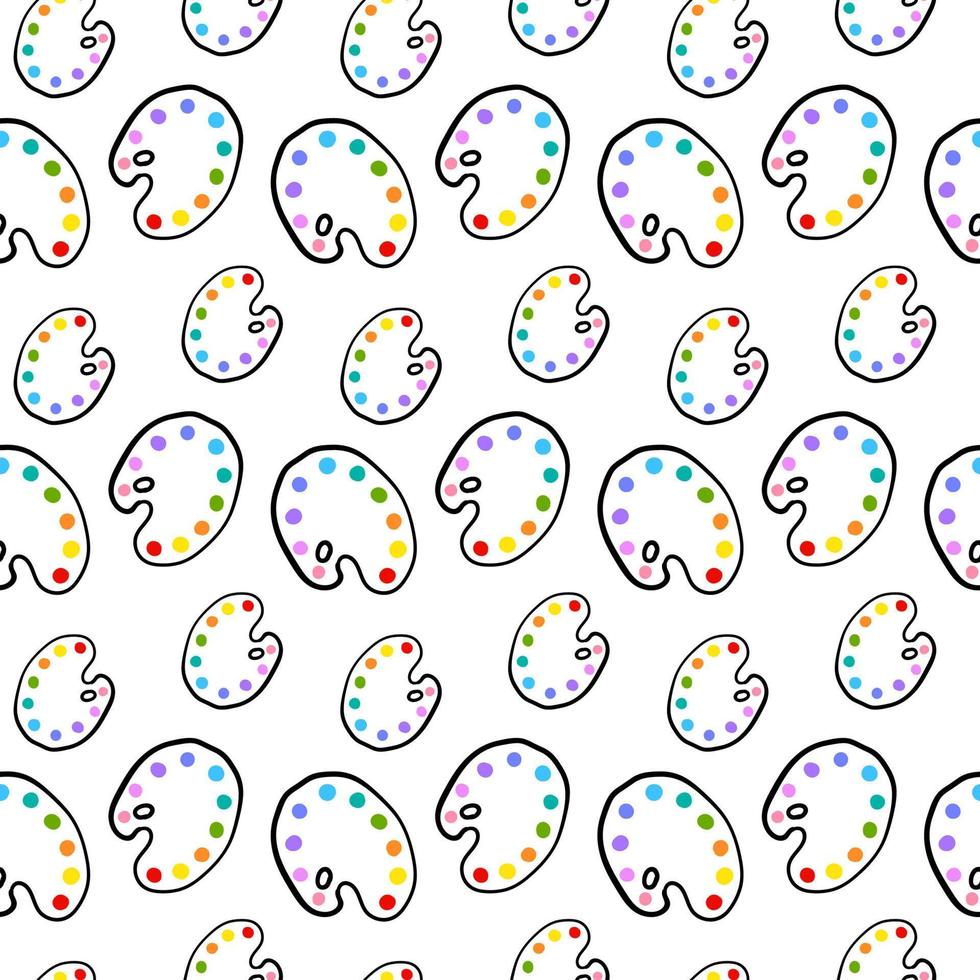 Color pallete pattern, illustration, vector on white background.