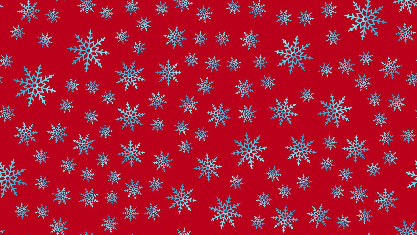 Snowflakes seamless pattern. Blue snowflake vector xmas abstract background