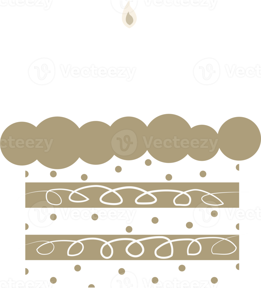 birthday cake decoration element illustration png