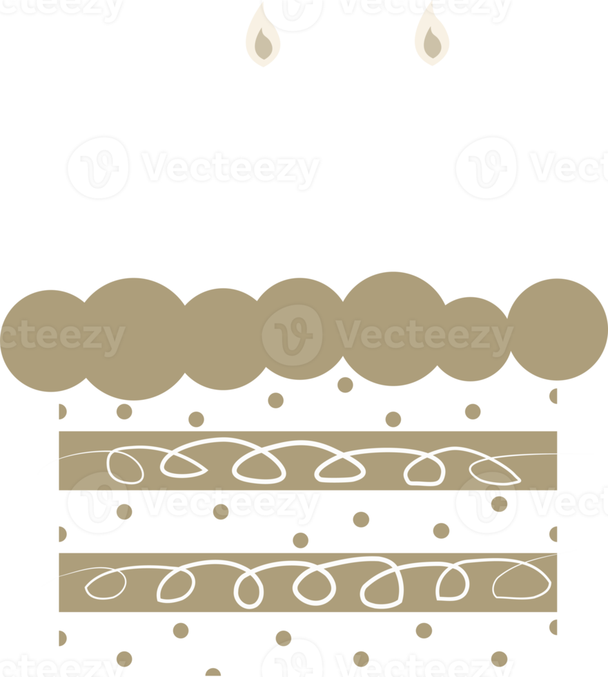 birthday cake decoration element illustration png