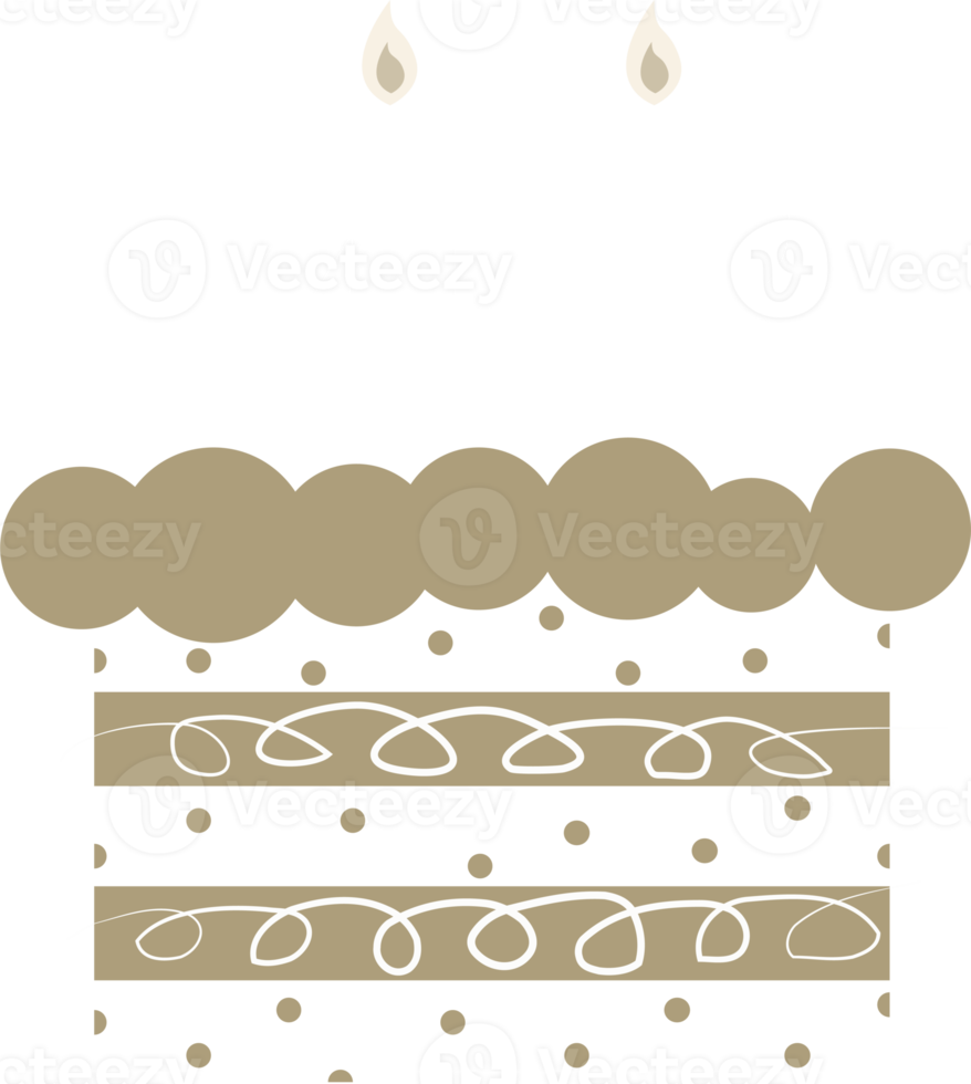 birthday cake decoration element illustration png