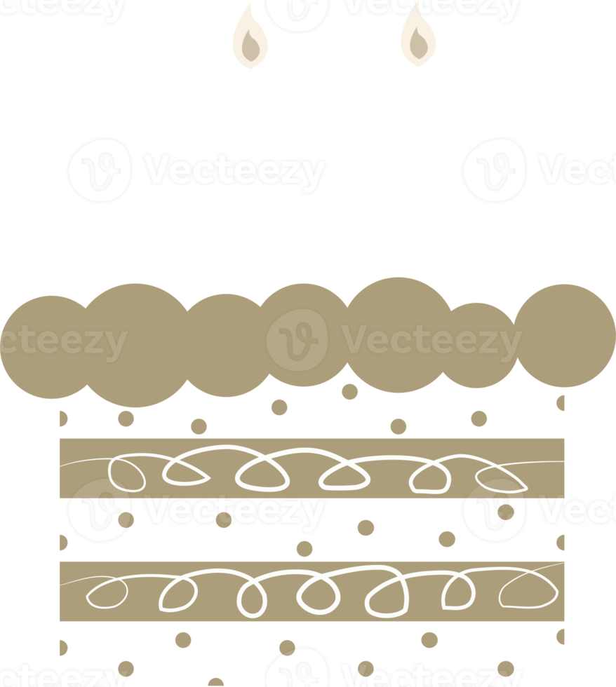 birthday cake decoration element illustration png