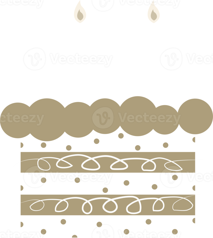 birthday cake decoration element illustration png