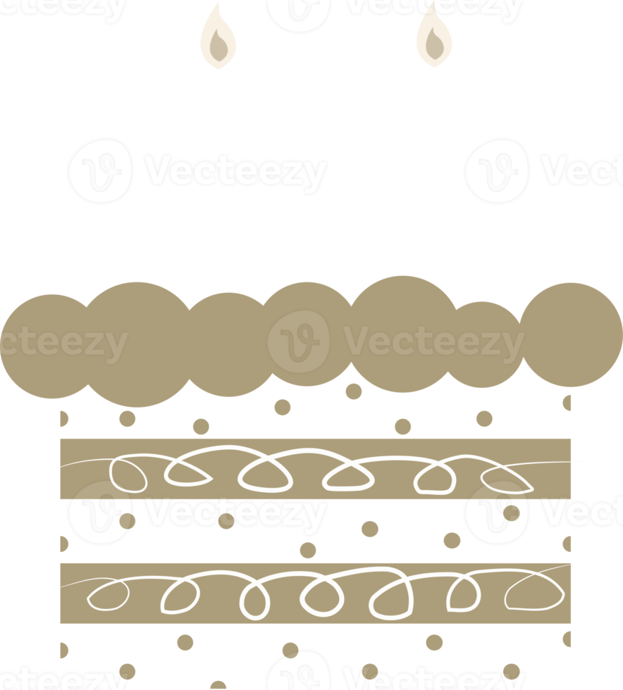 birthday cake decoration element illustration png