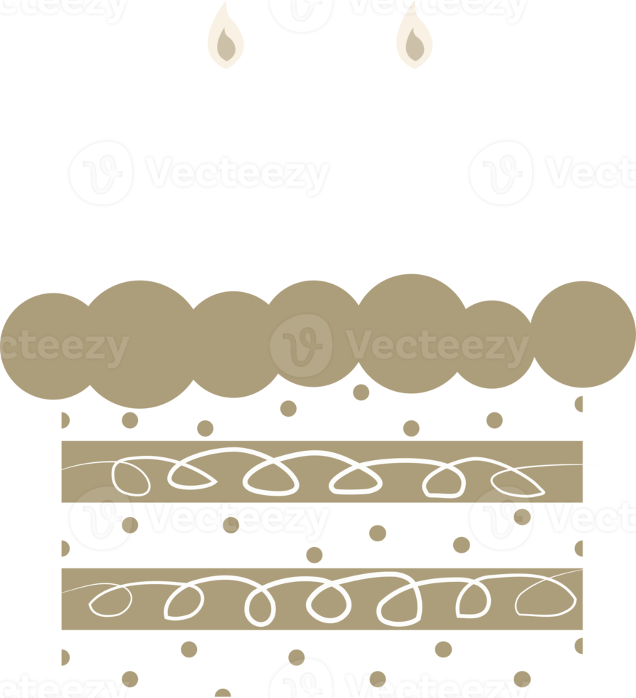 birthday cake decoration element illustration png