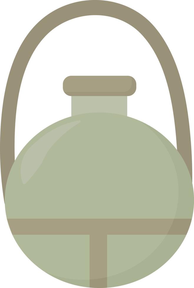 Flask, illustration, vector on white background.