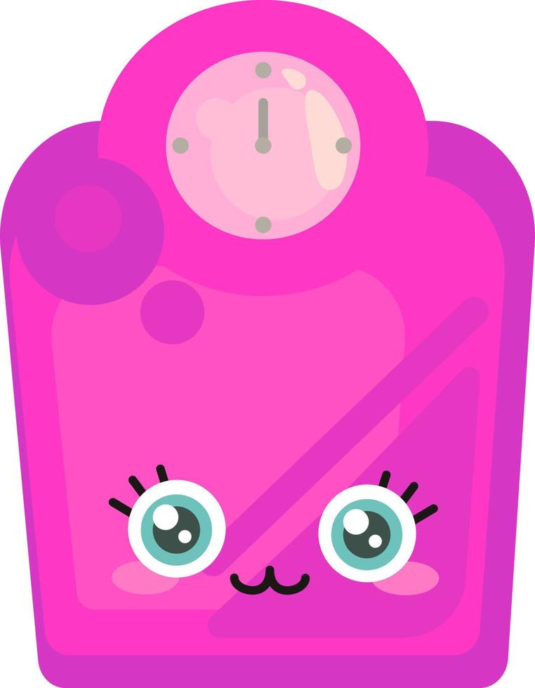 Pink scale, illustration, vector on a white background. 13784765 Vector