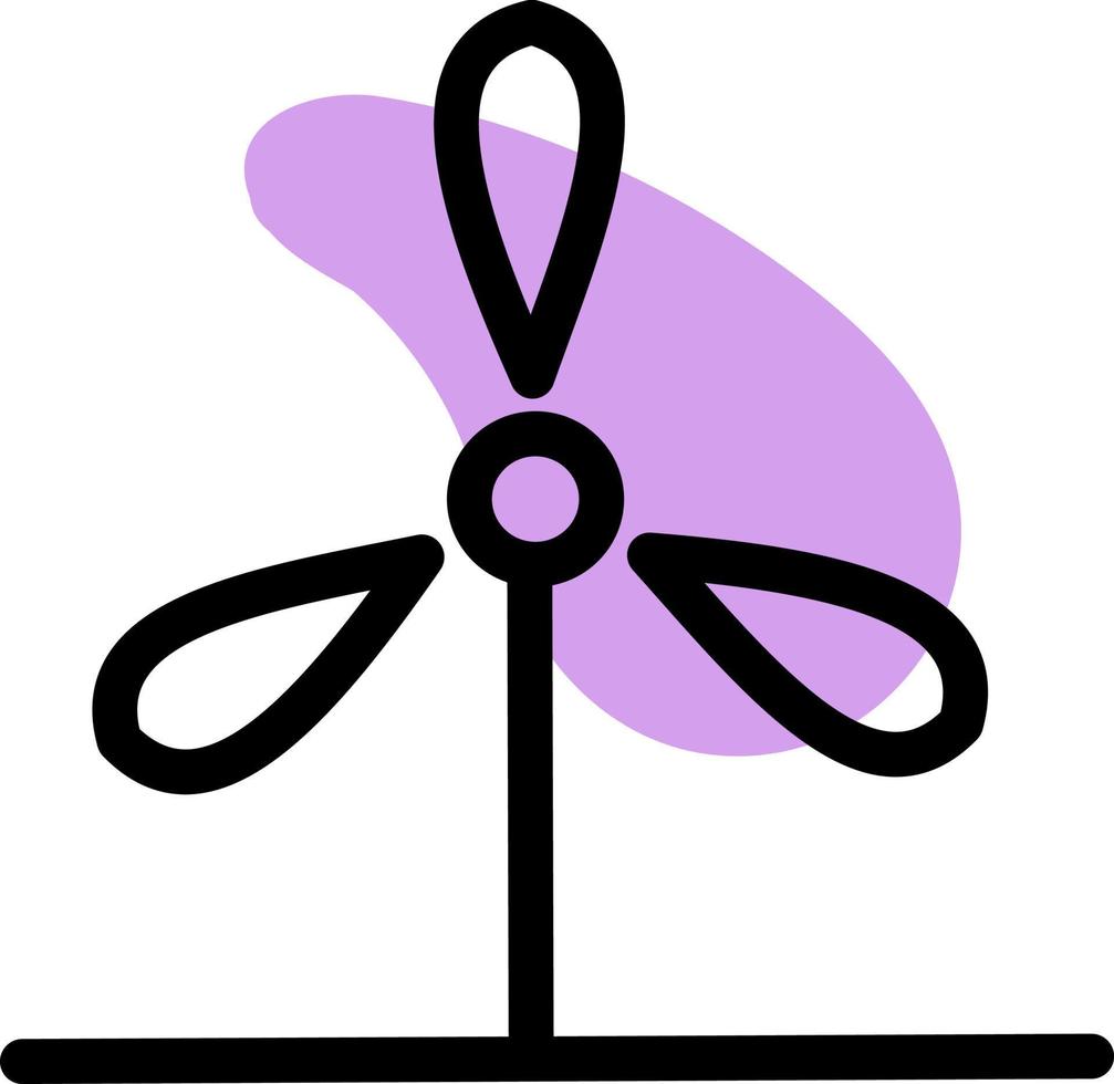 Summer fan, illustration, vector on a white background.