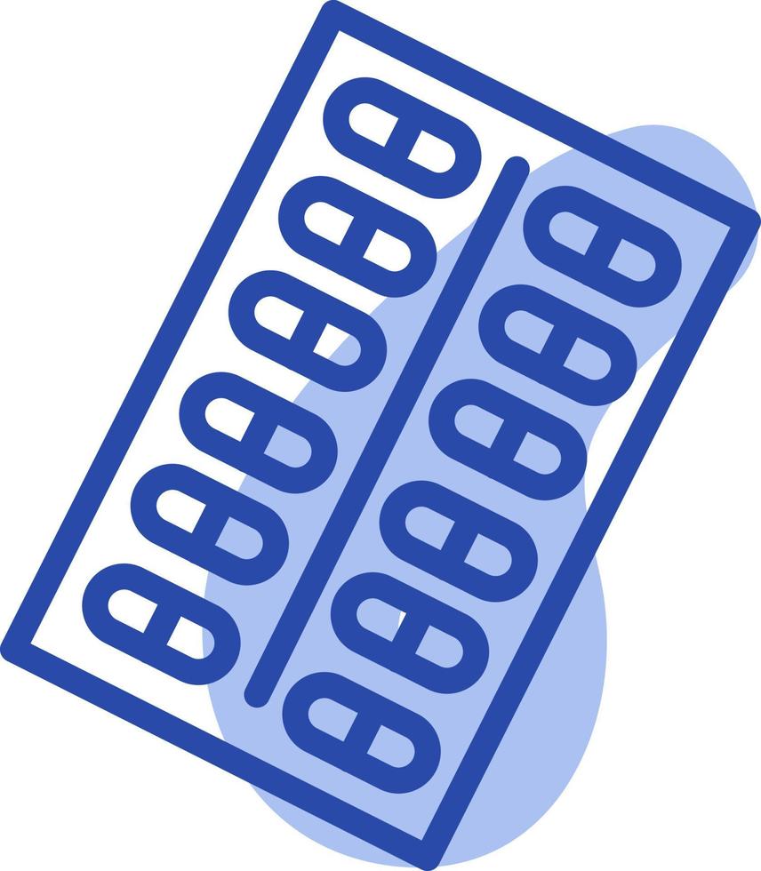 Medicine tablets, illustration, vector on a white background.