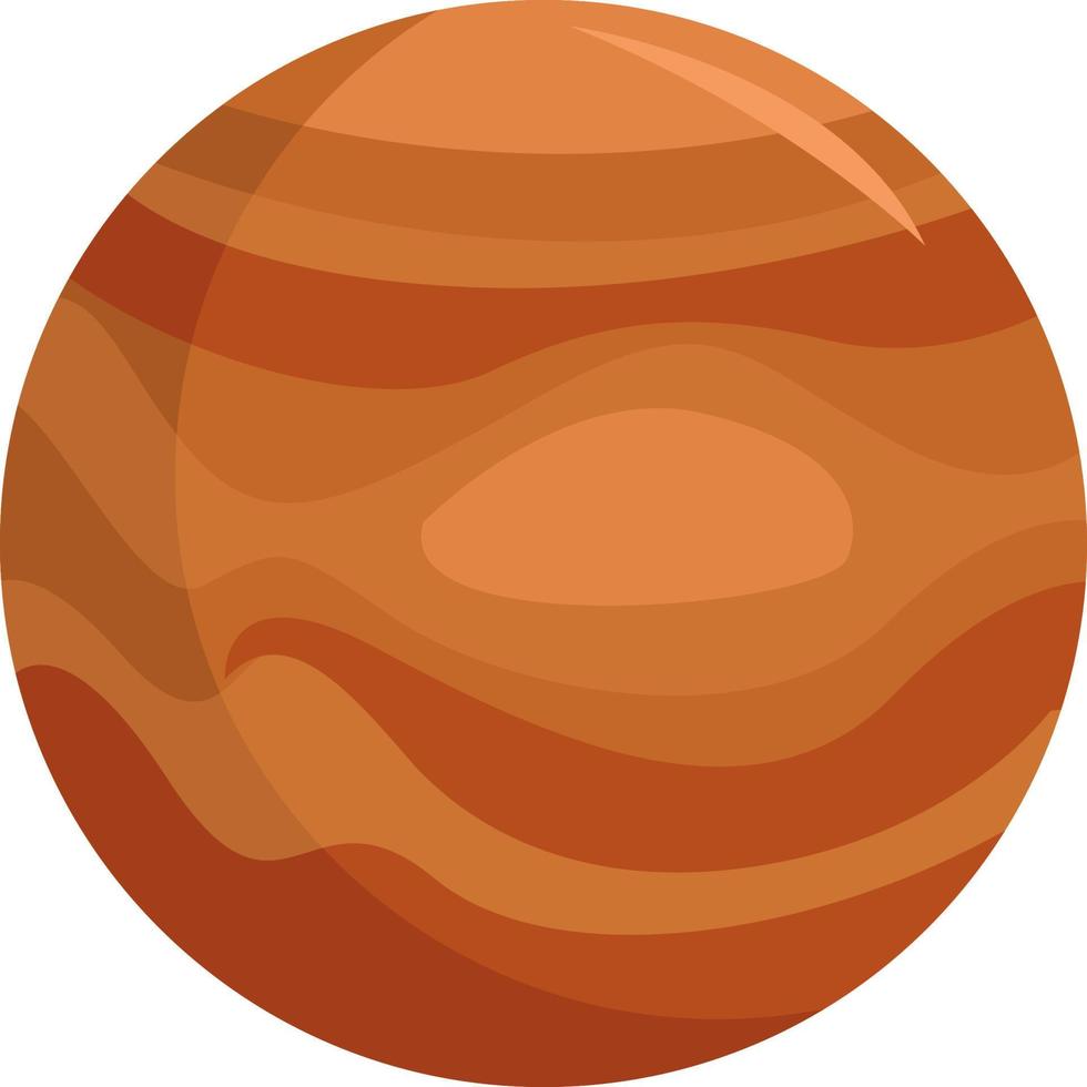 Planet Jupiter in space, illustration, vector on white background