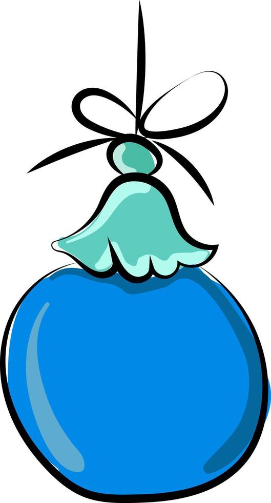 Christmas ball, illustration, vector on white background.