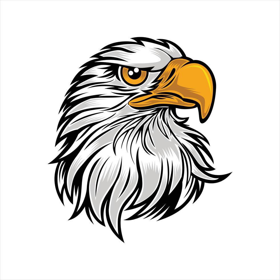 vector illustration of eagle character