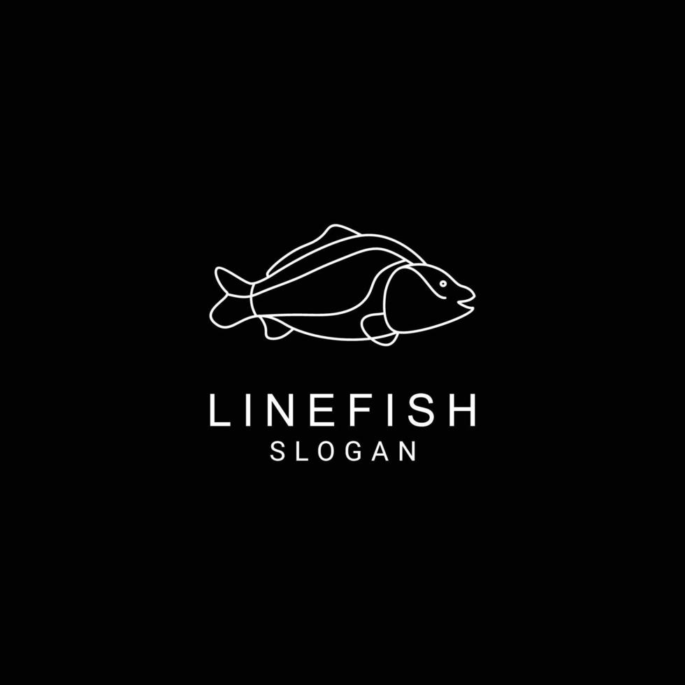 plantilla de icono de diseño de logotipo de pescado vector