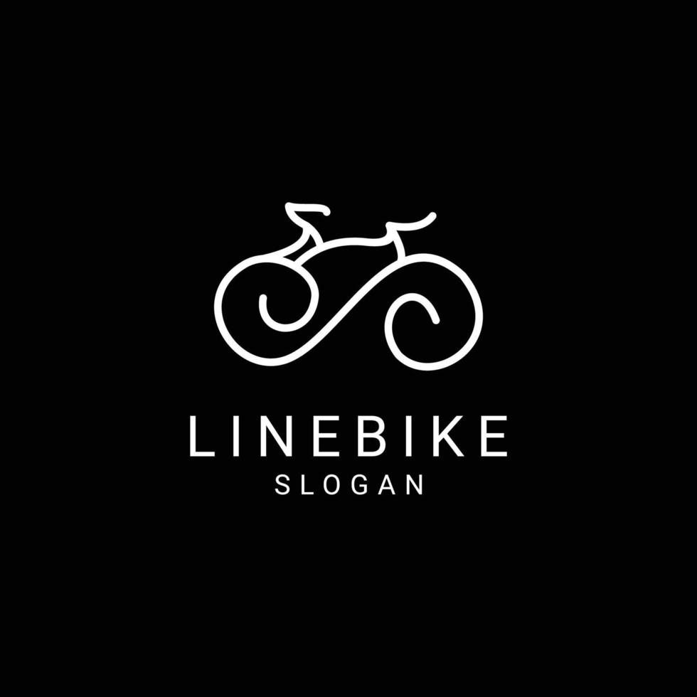 Bike logo design icon template vector
