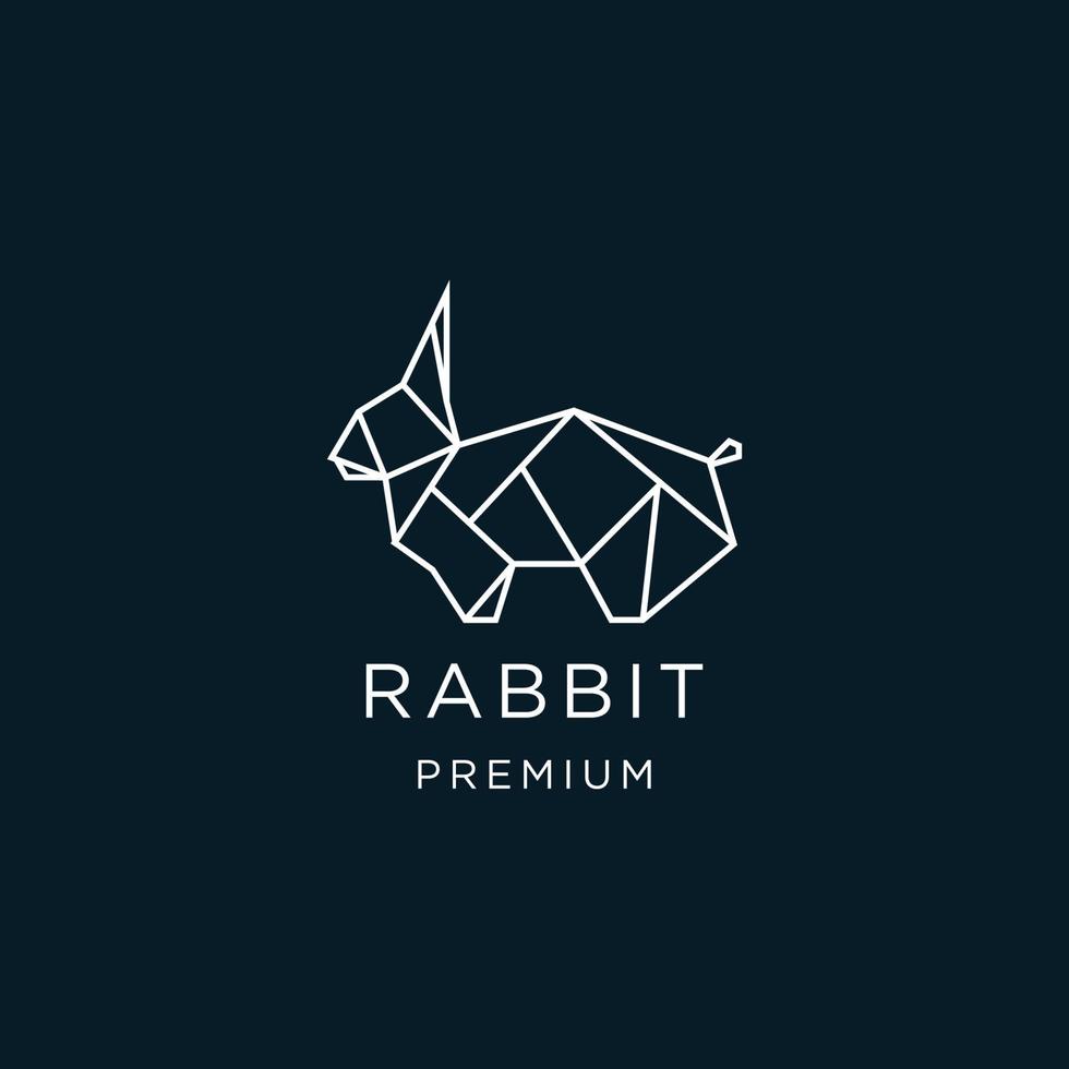 Rabbit design icon logo template vector