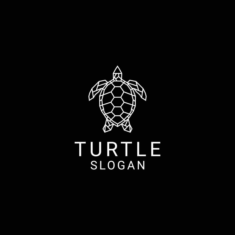 Turtle logo design icon template vector