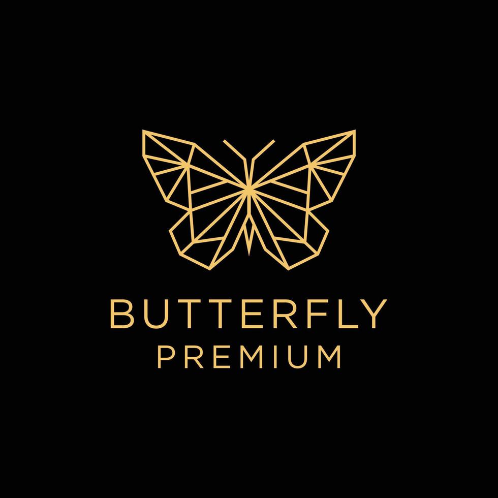 plantilla de logotipo de icono de diseño de mariposa vector