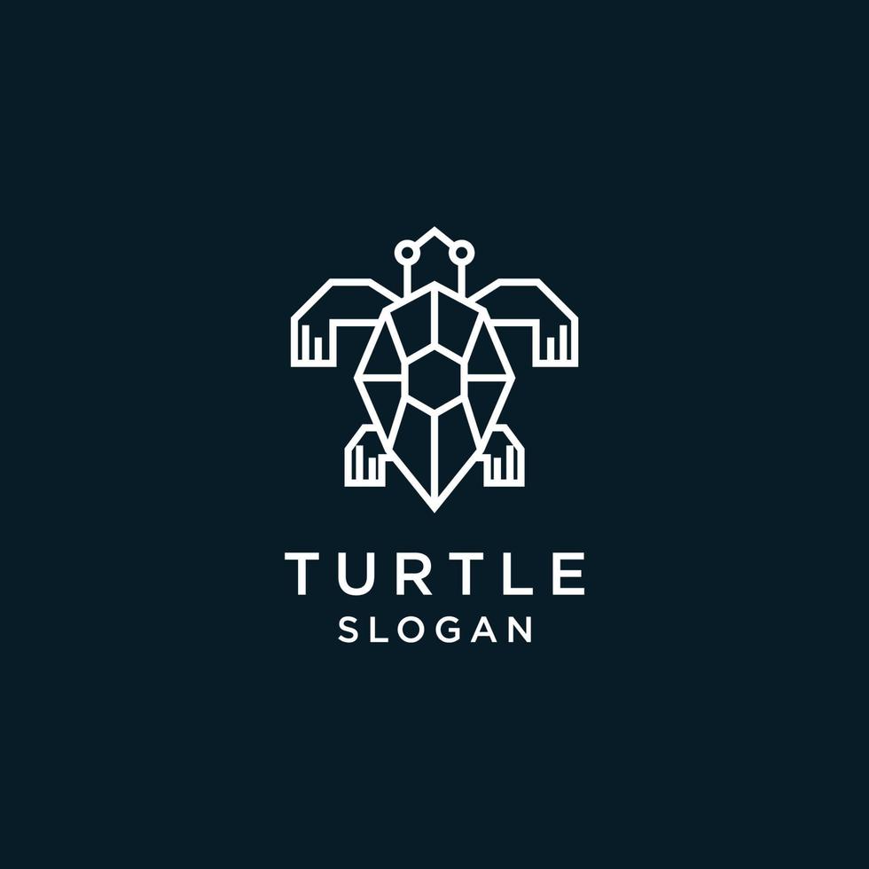 Turtle design icon logo template vector