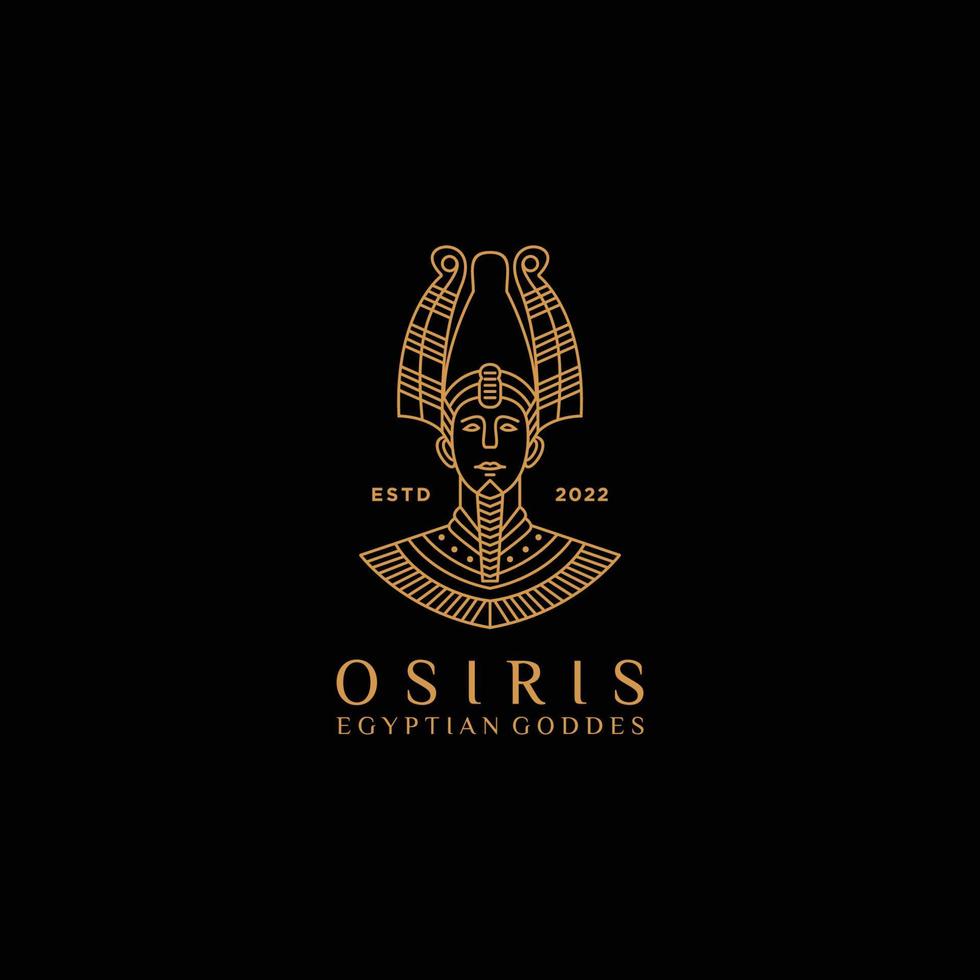 Osiris logo design icon vector