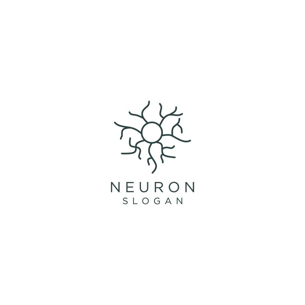 Neuron logo icon design vector