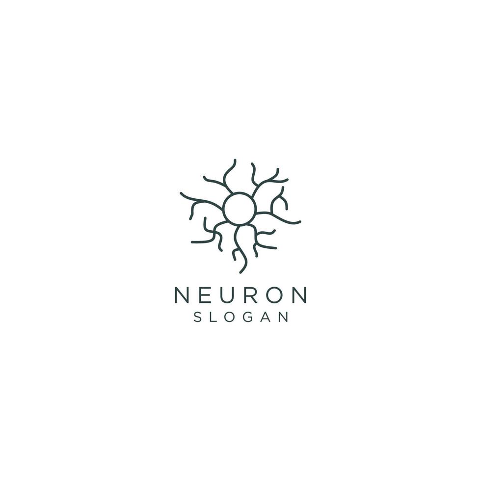 vector de diseño de icono de logotipo de neurona