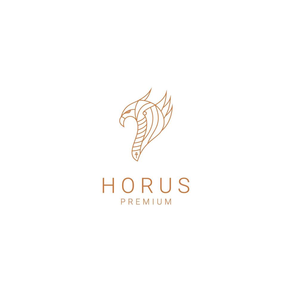 plantilla de icono de diseño de logotipo de horus vector