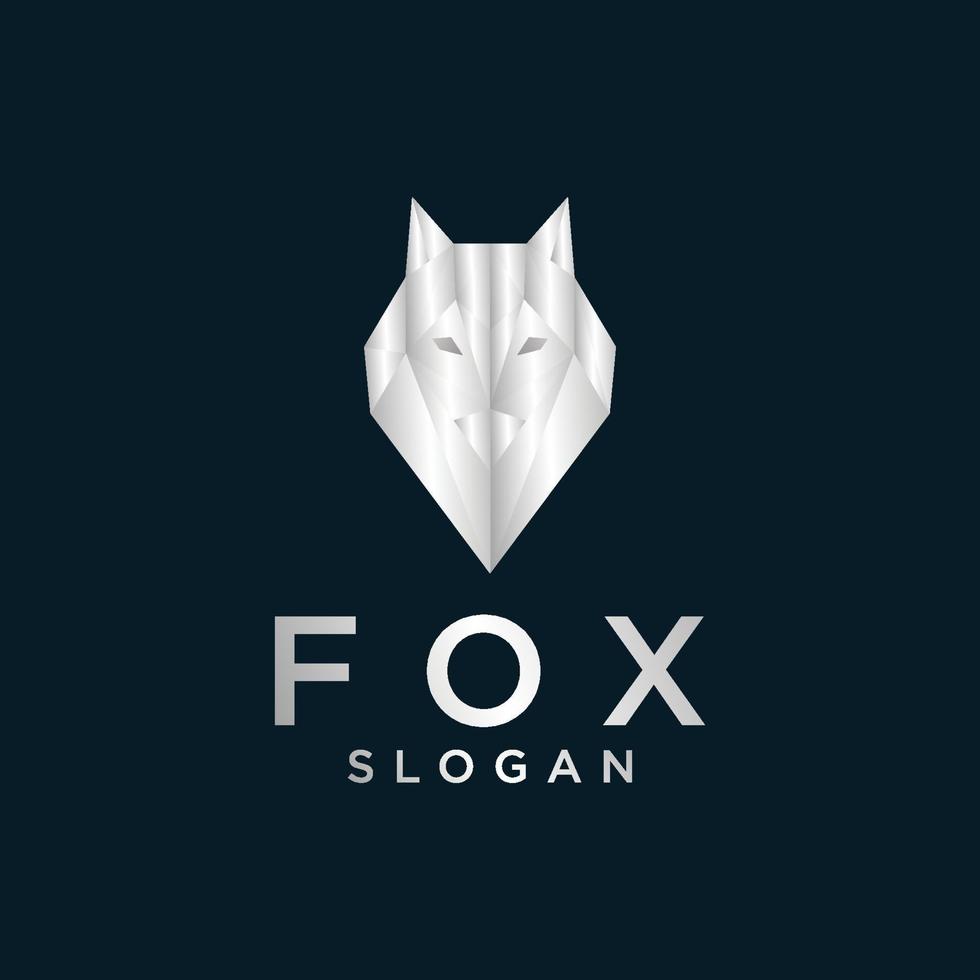Fox logo design icon template vector