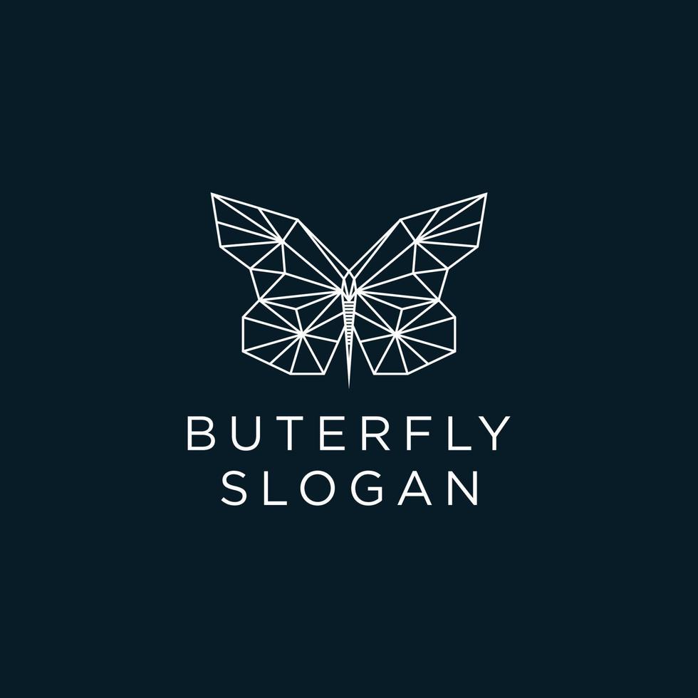 plantilla de logotipo de icono de diseño de mariposa vector