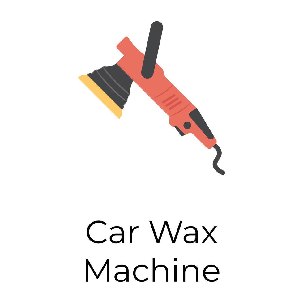 Car Wax Machine vector