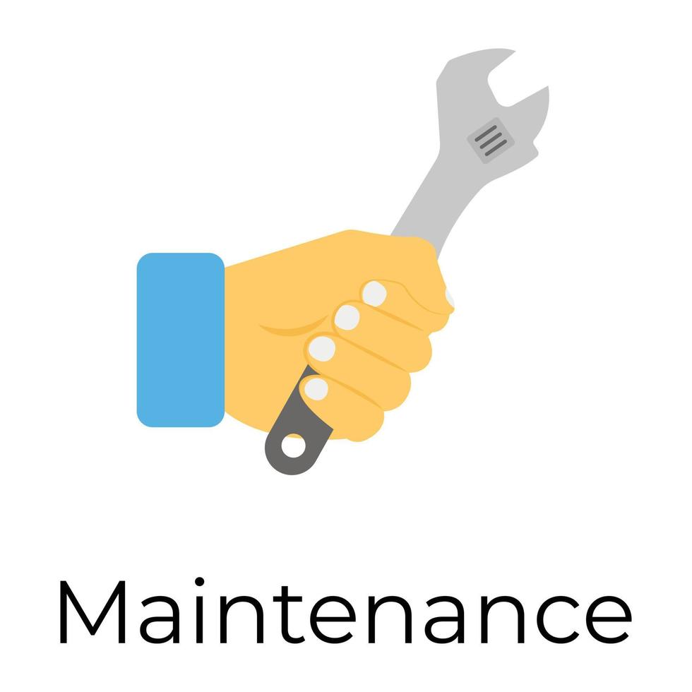 Trendy Maintenance Concepts vector