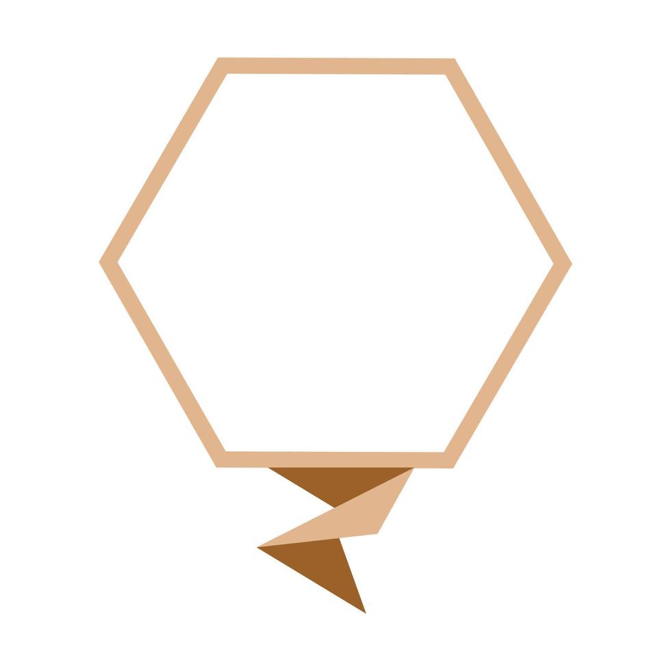 ilustración vectorial de un banner plano hexagonal de origami estilo moderno y moderno. se puede utilizar para anuncios, promociones, ofertas de venta, viernes negro, gran venta vector