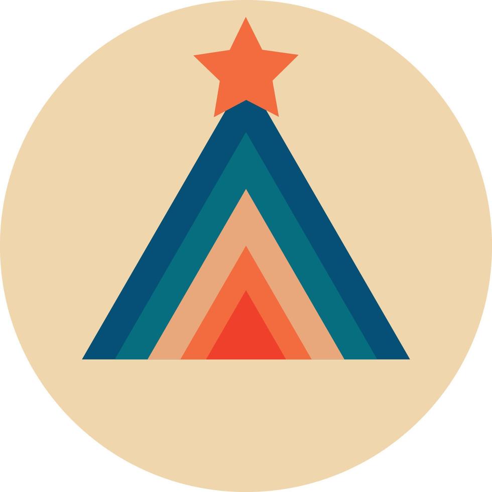 Christmas tree icon vector