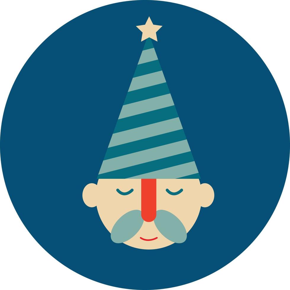 Christmas gnome icon vector