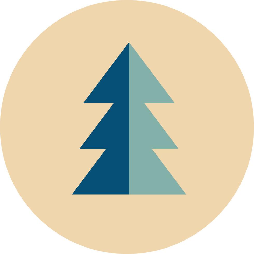 Christmas tree icon vector