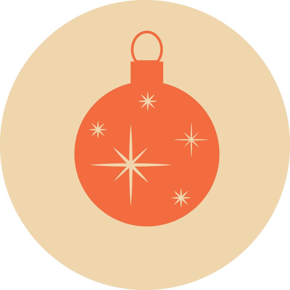 Christmas tree toy icon vector