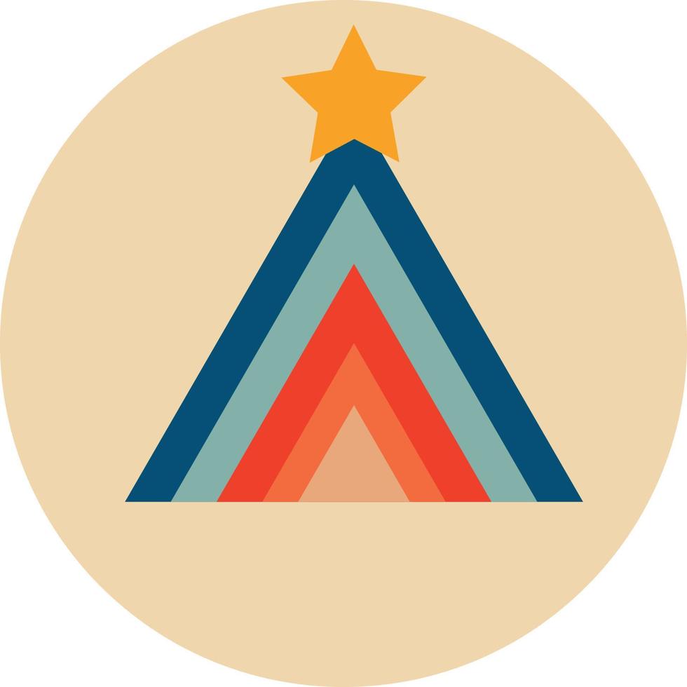 Christmas tree icon vector