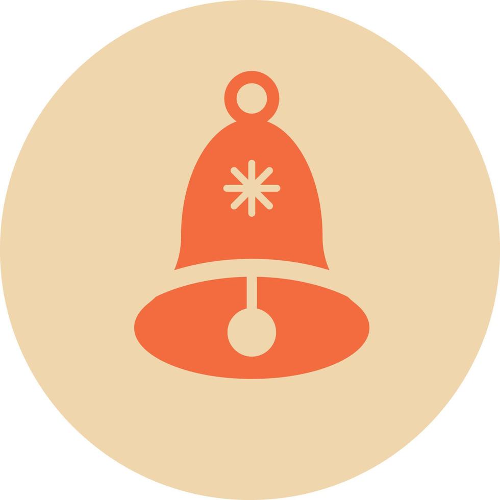 Christmas bell icon vector