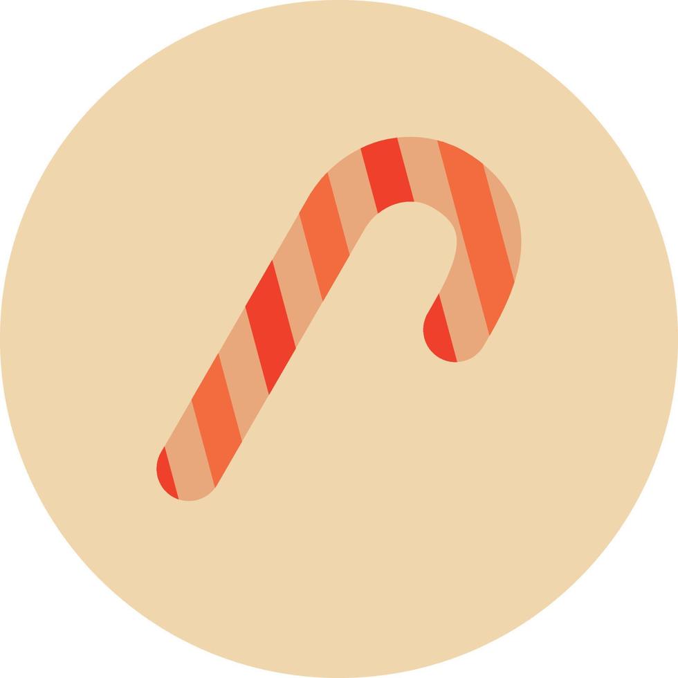 icono de bastón de caramelo de navidad vector