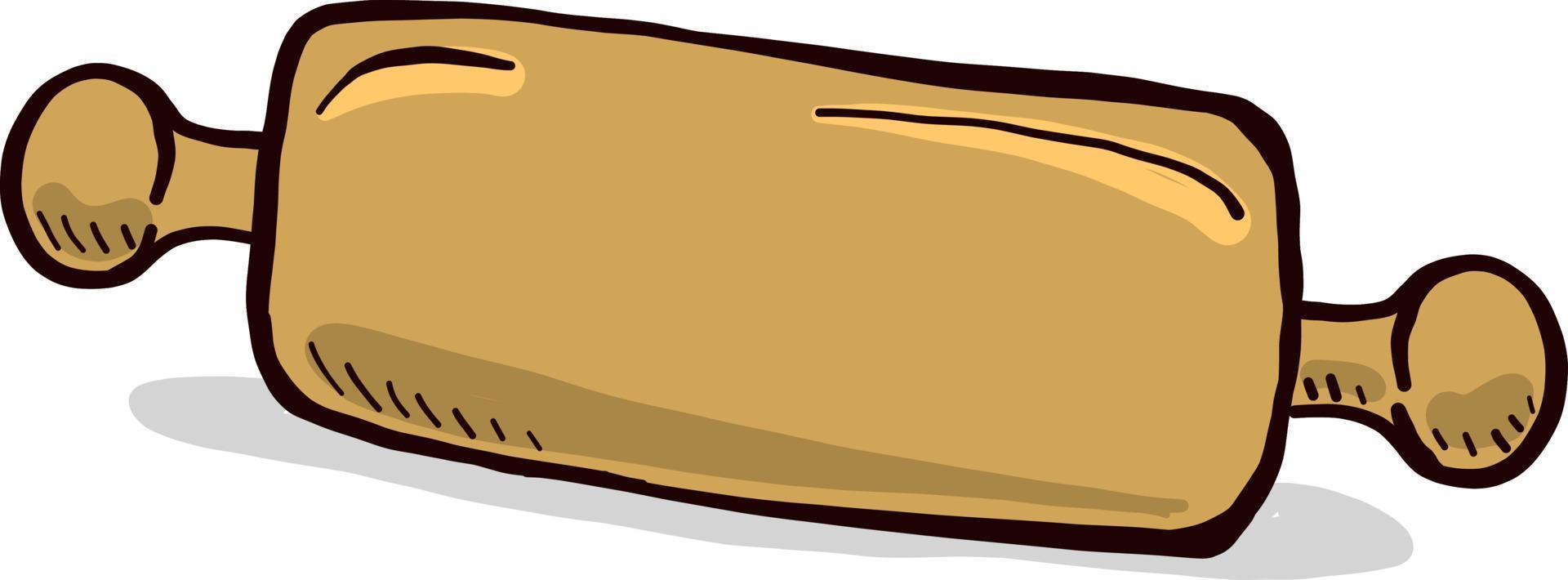 Rolling pin , illustration, vector on white background