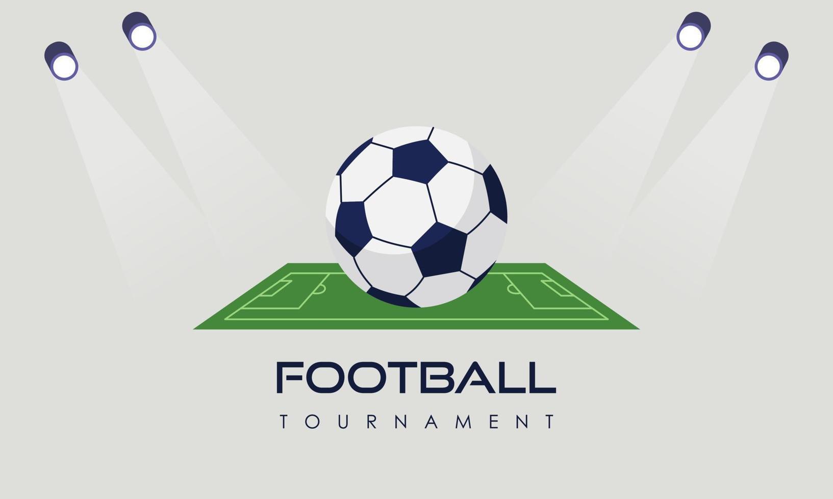 Football tournament illustration vector