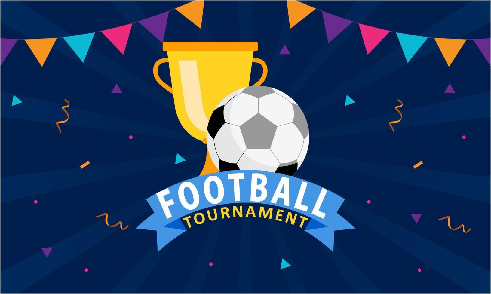 Football tournament illustration vector