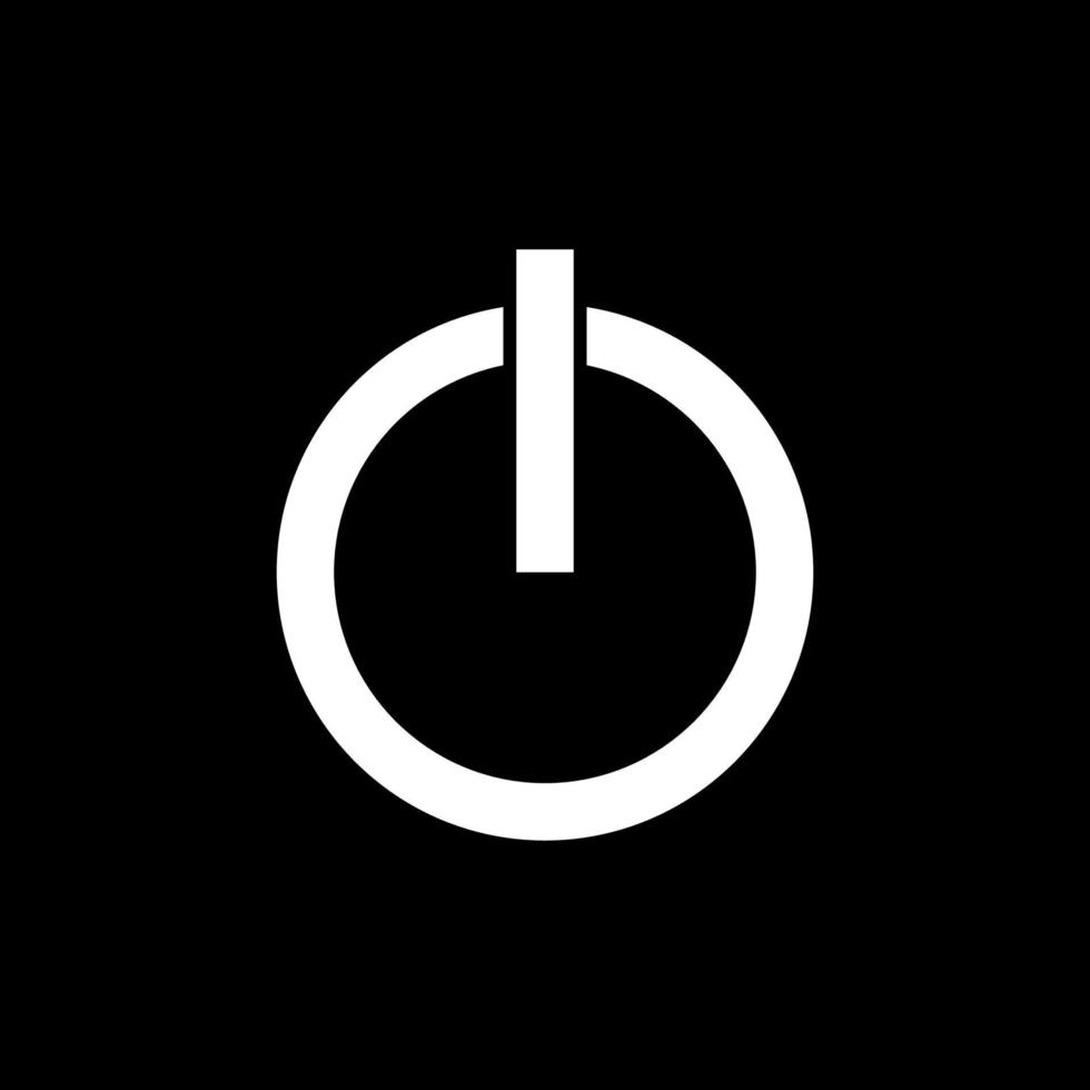 Power Button On Off Switch Sign for Pictogram, Art Illustration, Logo, Apps, Website or Graphic Design Element. Vector Illustration