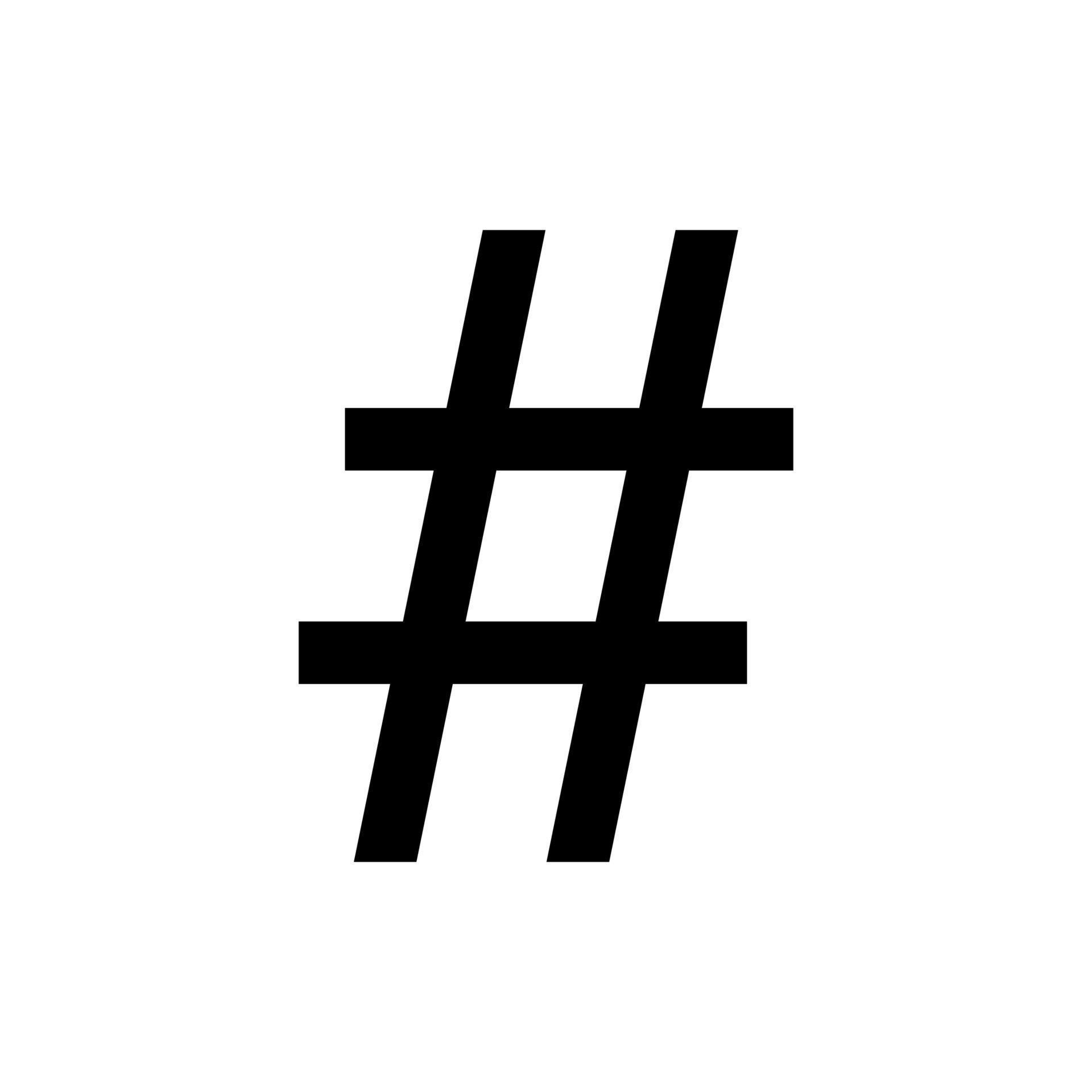 Hashtag Sign. Tagline Icon Symbol for Logo, Apps, Website, Art