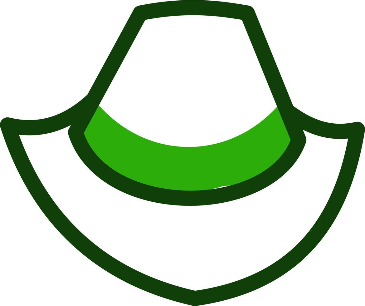 Elegant hat, illustration, on a white background. vector
