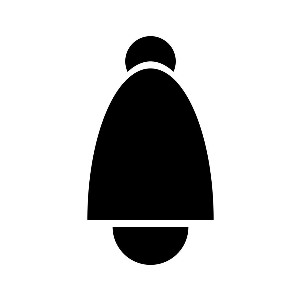 Simple bell icon, can be used for sign or symbol on work vector